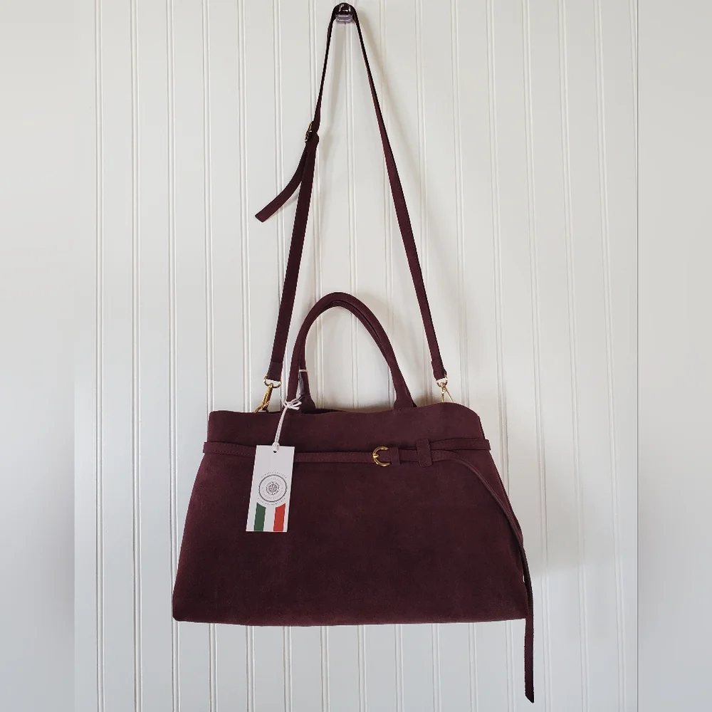 Viola Castellani Ciao! Suede Leather Bag NWT - Picture 1 of 13